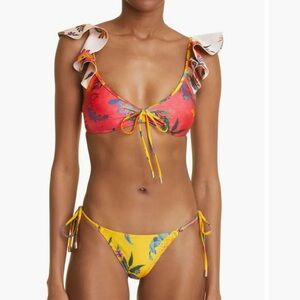 Ginger Mixed Print Ruffle Shoulder Two-Piece Swimsuit
Zimmermann